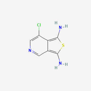 molecular formula C7H6ClN3S B14895650 7-Chlorothieno[3,4-c]pyridine-1,3-diamine 