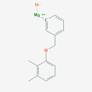 molecular formula C15H15BrMgO B14895697 3-(2,3-Dimethylphenoxymethyl)phenylmagnesium bromide 