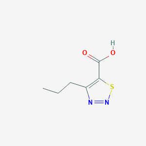 molecular formula C6H8N2O2S B1489570 Acide 4-propyl-1,2,3-thiadiazole-5-carboxylique CAS No. 1021073-44-8