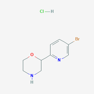 molecular formula C9H12BrClN2O B14895755 2-(5-Bromopyridin-2-yl)morpholine HCl 