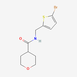 n-((5-Bromothiophen-2-yl)methyl)tetrahydro-2h-pyran-4-carboxamide