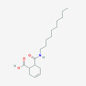 6-(Decylcarbamoyl)cyclohex-3-ene-1-carboxylic acid