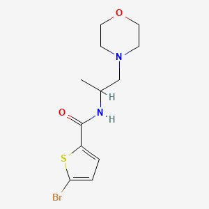 molecular formula C12H17BrN2O2S B14895825 5-Bromo-N-(1-morpholinopropan-2-yl)thiophene-2-carboxamide 