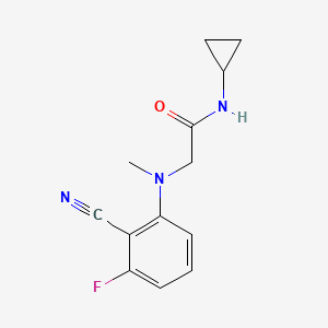 2-((2-Cyano-3-fluorophenyl)(methyl)amino)-N-cyclopropylacetamide