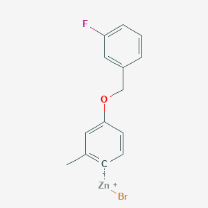 4-(3'-FluorobenZyloxy)-2-methylphenylZinc bromide