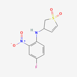 3-((4-Fluoro-2-nitrophenyl)amino)-2,3-dihydrothiophene 1,1-dioxide