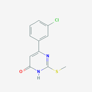 molecular formula C11H9ClN2OS B1489590 6-(3-chlorophenyl)-2-(methylthio)pyrimidin-4(3H)-one CAS No. 1184919-73-0