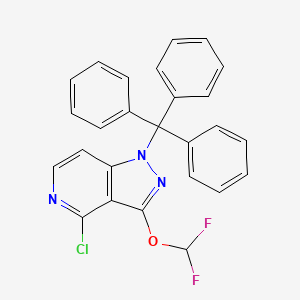 4-Chloro-3-(difluoromethoxy)-1-trityl-1H-pyrazolo[4,3-c]pyridine