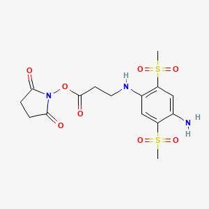 molecular formula C15H19N3O8S2 B14895934 2,5-BMeS-p-A-NHS CAS No. 2699028-49-2