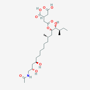 molecular formula C27H49NO10 B14895950 2-[2-[(3R,4R,5S,7S,14R,16S)-17-acetamido-4,14,16-trihydroxy-3,7-dimethylheptadecan-5-yl]oxy-2-oxoethyl]butanedioic acid 