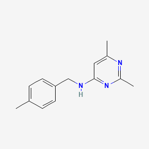 molecular formula C14H17N3 B14895965 2,6-Dimethyl-N-(4-methylbenzyl)pyrimidin-4-amine 