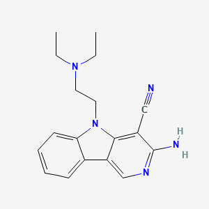 3-Amino-5-(2-diethylamino-ethyl)-5H-pyrido[4,3-b]indole-4-carbonitrile