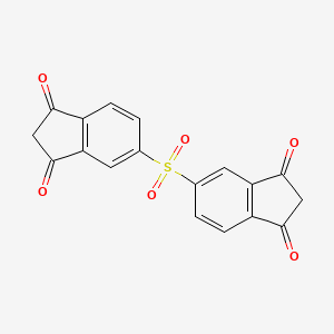 molecular formula C18H10O6S B14896004 5,5'-Sulfonylbis(1H-indene-1,3(2H)-dione) 