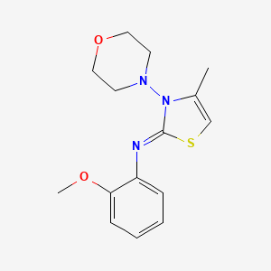 2-methoxy-N-[(2Z)-4-methyl-3-(morpholin-4-yl)-1,3-thiazol-2(3H)-ylidene]aniline