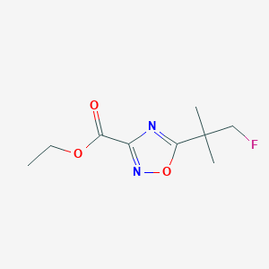 Ethyl 5-(1-fluoro-2-methylpropan-2-yl)-1,2,4-oxadiazole-3-carboxylate