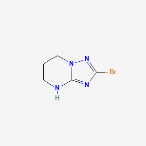 molecular formula C5H7BrN4 B14896059 2-Bromo-3,5,6,7-tetrahydro-[1,2,4]triazolo[1,5-a]pyrimidine 