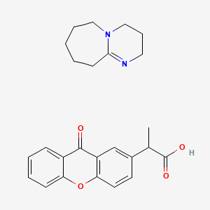 molecular formula C25H28N2O4 B1489606 2-(9-氧杂蒽-2-基)丙酸 1,8-二氮杂双环[5.4.0]十一-7-烯盐 CAS No. 1346753-05-6