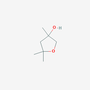 molecular formula C7H14O2 B14896066 3,5,5-Trimethyloxolan-3-ol 