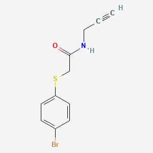 2-((4-Bromophenyl)thio)-N-(prop-2-yn-1-yl)acetamide