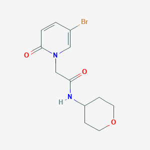 molecular formula C12H15BrN2O3 B14896084 2-(5-Bromo-2-oxopyridin-1(2h)-yl)-N-(tetrahydro-2h-pyran-4-yl)acetamide 