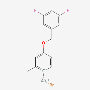 4-(3',5'-DifluorobenZyloxy)-2-methylphenylZinc bromide