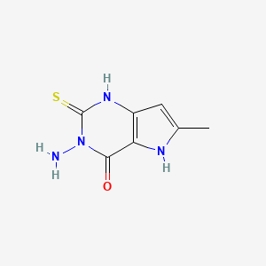 molecular formula C7H8N4OS B14896107 3-amino-6-methyl-2-thioxo-1,2,3,5-tetrahydro-4H-pyrrolo[3,2-d]pyrimidin-4-one 