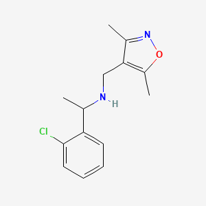 1-(2-Chlorophenyl)-N-((3,5-dimethylisoxazol-4-yl)methyl)ethan-1-amine