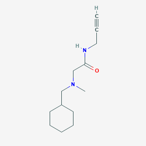 molecular formula C13H22N2O B14896124 2-((Cyclohexylmethyl)(methyl)amino)-N-(prop-2-yn-1-yl)acetamide 