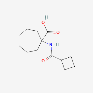 1-(Cyclobutanecarboxamido)cycloheptane-1-carboxylic acid