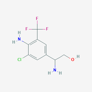 2-Amino-2-(4-amino-3-chloro-5-(trifluoromethyl)phenyl)ethanol