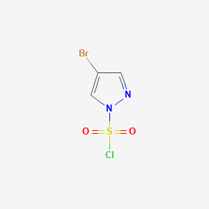 molecular formula C3H2BrClN2O2S B14896201 4-bromo-1H-pyrazole-1-sulfonyl chloride 