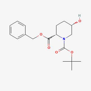 molecular formula C18H25NO5 B14896207 (2S,5S)-2-Benzyl 1-tert-butyl 5-hydroxypiperidine-1,2-dicarboxylate 