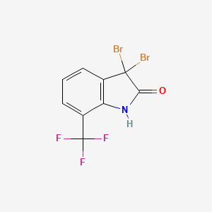 3,3-Dibromo-7-(trifluoromethyl)indolin-2-one