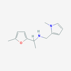 molecular formula C13H18N2O B14896238 n-((1-Methyl-1h-pyrrol-2-yl)methyl)-1-(5-methylfuran-2-yl)ethan-1-amine 