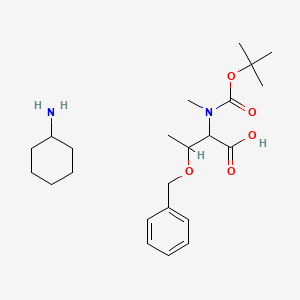 molecular formula C23H38N2O5 B14896253 Boc-N-Me-Thr(Bzl)-OH.CHA 