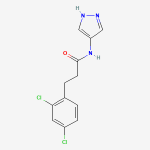 3-(2,4-dichlorophenyl)-N-(1H-pyrazol-4-yl)propanamide