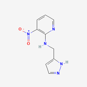 molecular formula C9H9N5O2 B14896263 n-((1h-Pyrazol-3-yl)methyl)-3-nitropyridin-2-amine 