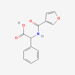 molecular formula C13H11NO4 B14896271 2-(Furan-3-carboxamido)-2-phenylacetic acid 