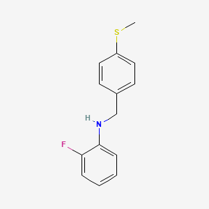 2-Fluoro-N-(4-(methylthio)benzyl)aniline