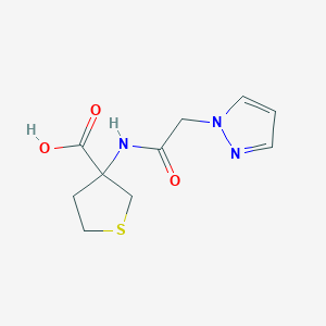 3-(2-(1h-Pyrazol-1-yl)acetamido)tetrahydrothiophene-3-carboxylic acid