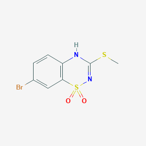 7-Bromo-3-(methylthio)-2H-benzo[e][1,2,4]thiadiazine 1,1-dioxide