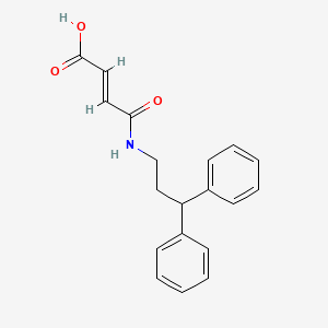 molecular formula C19H19NO3 B14896335 (2E)-4-[(3,3-diphenylpropyl)amino]-4-oxobut-2-enoic acid 