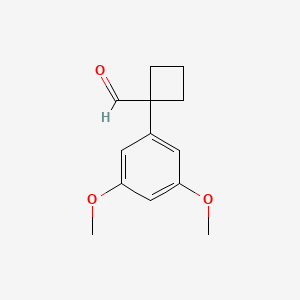 1-(3,5-Dimethoxyphenyl)cyclobutanecarbaldehyde