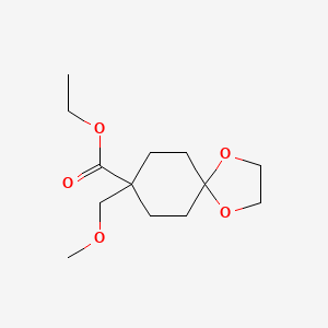 Ethyl 8-(methoxymethyl)-1,4-dioxaspiro[4.5]decane-8-carboxylate