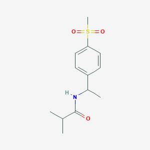 n-(1-(4-(Methylsulfonyl)phenyl)ethyl)isobutyramide