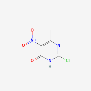 molecular formula C5H4ClN3O3 B1489643 2-氯-6-甲基-5-硝基嘧啶-4(1H)-酮 CAS No. 65224-66-0
