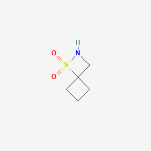 molecular formula C5H9NO2S B14896448 1-Thia-2-azaspiro[3.3]heptane 1,1-dioxide 