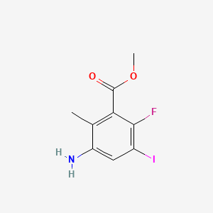 Methyl 3-amino-6-fluoro-5-iodo-2-methylbenzoate