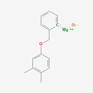 molecular formula C15H15BrMgO B14896483 2-(3,4-Dimethylphenoxymethyl)phenylmagnesium bromide 