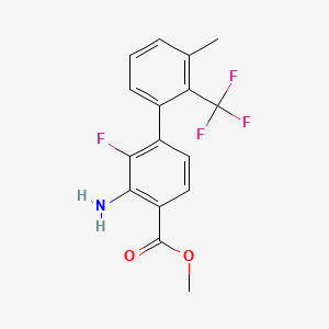 Methyl 3-amino-2-fluoro-3'-methyl-2'-(trifluoromethyl)-[1,1'-biphenyl]-4-carboxylate